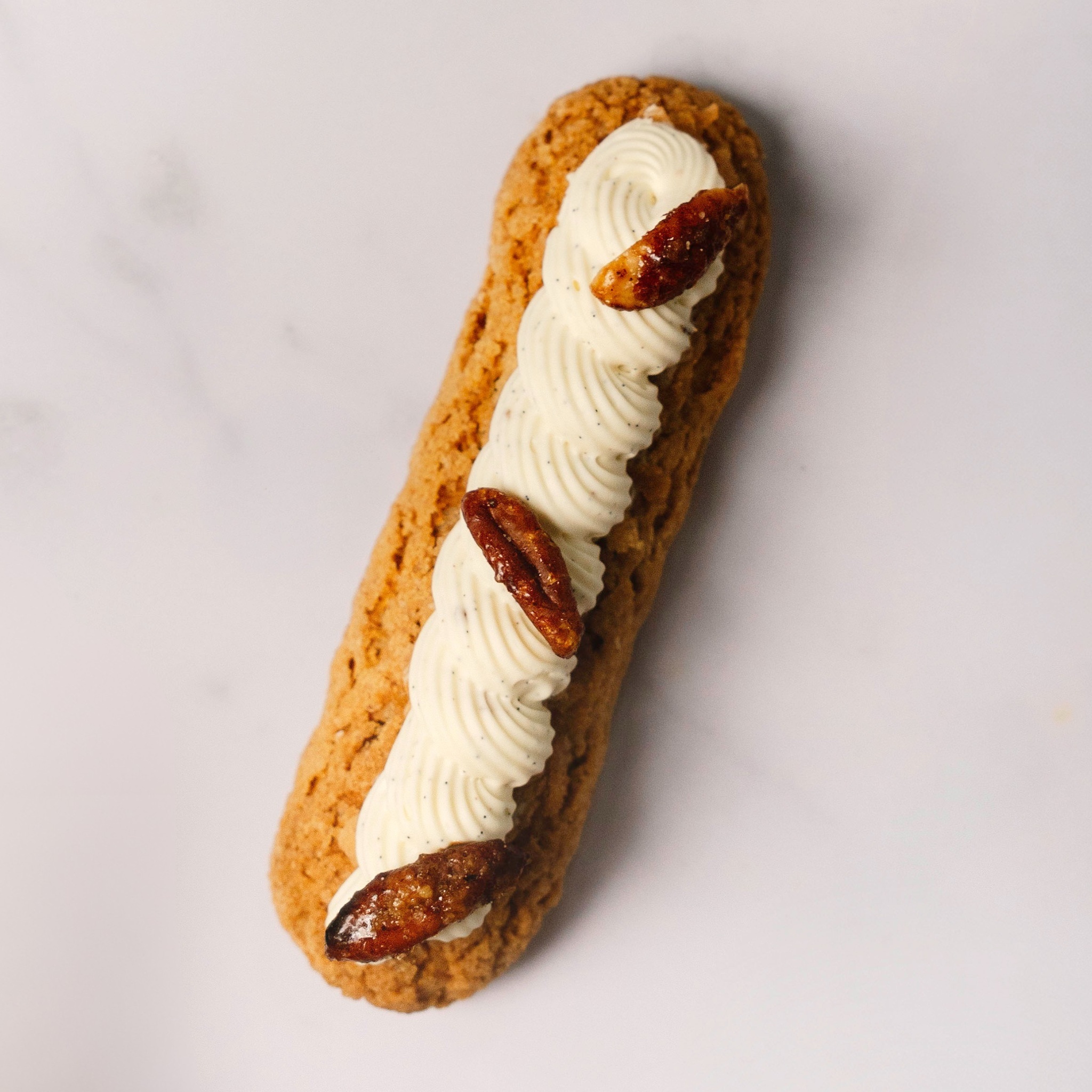Eclair pecan/vanille