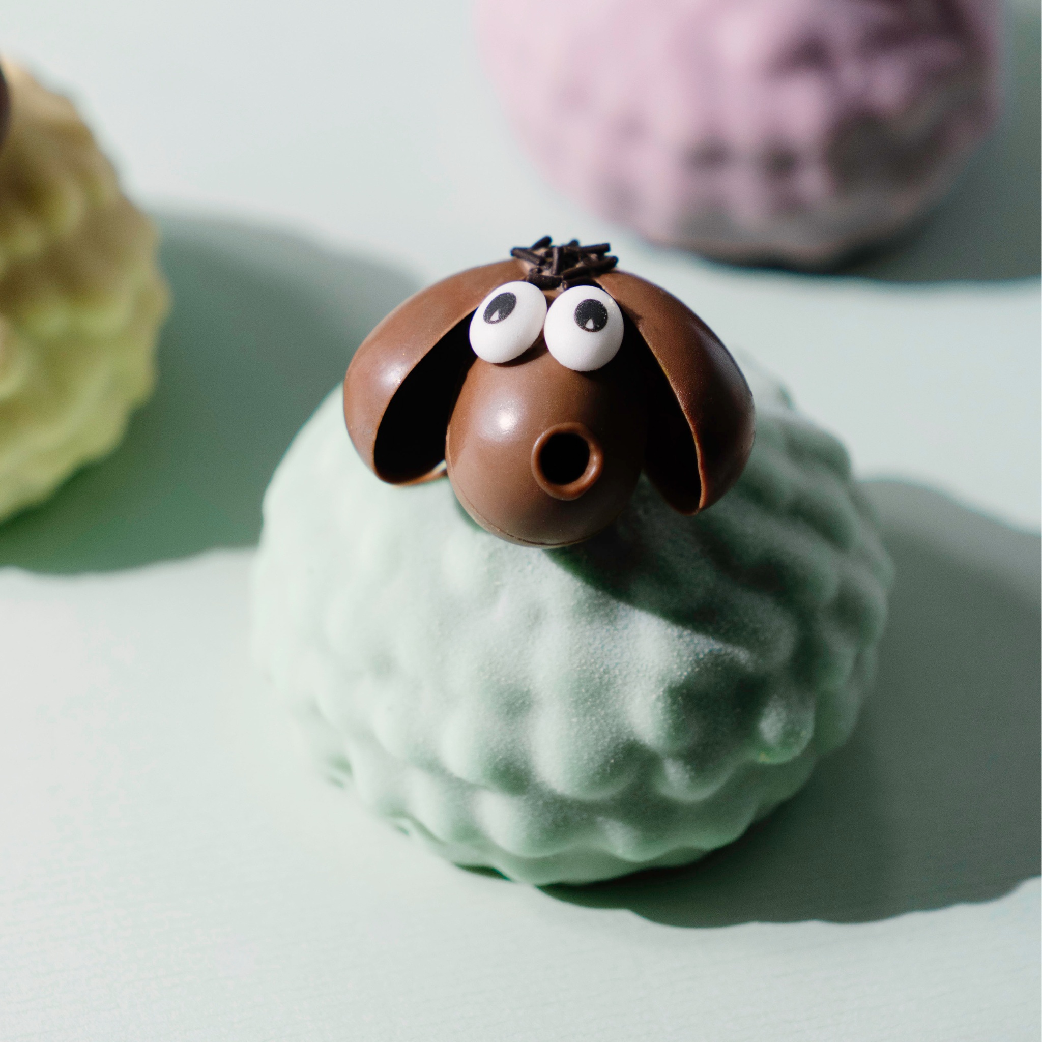 Offerschaapje chocolade/pistache